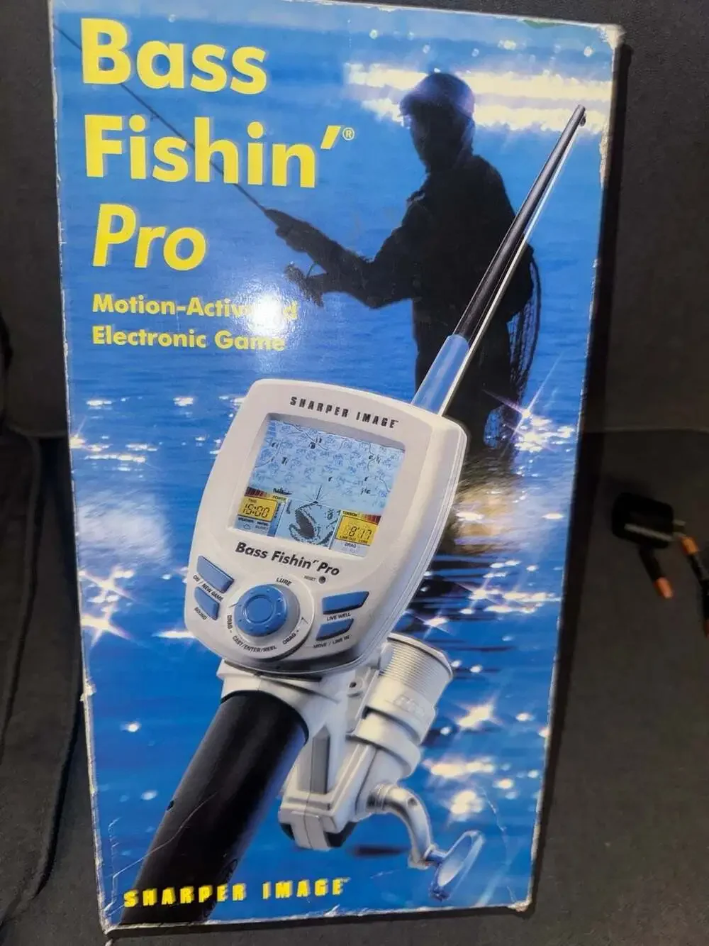 Sharper Image Bass Fishin' Pro Motion-Activated Electronic Handheld Fishing Game